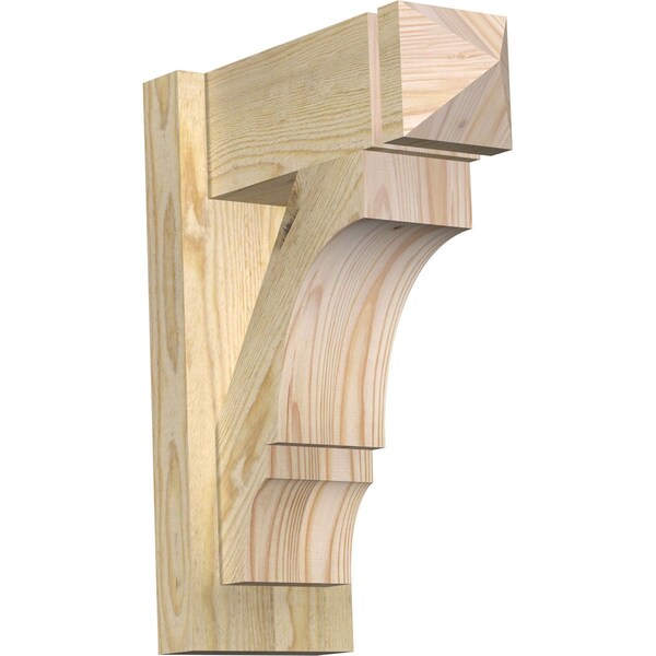 Ekena Millwork Balboa Arts & Crafts Rough Sawn Outlooker, Douglas Fir, 6"W x 14"D x 18"H OUT06X14X18BOA03RDF - main